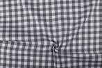 Geruite stof antraciet 18mm geruit - Katoen stof 10m op rol, Verzenden