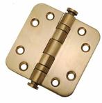Kogellagerscharnier 7676 mm ronde hoek PVD mat goud, Bricolage & Construction, Ophalen of Verzenden