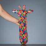 Figure - Flower power giraf als muurhanger - polyresine