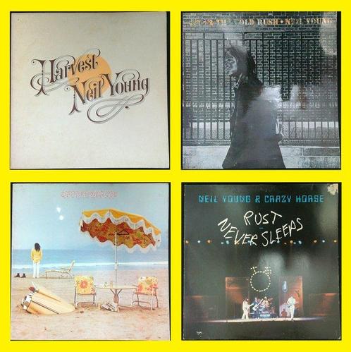 Neil Young - Lot of 4 original LPs - LP albums (meerdere, CD & DVD, Vinyles Singles