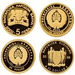 Suriname, Wit-Rusland, Bulgarije. 2002/2008 - Gouden, Postzegels en Munten, Munten | Europa | Niet-Euromunten