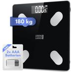 2dekans | LEBENLANG - Personenweegschaal met Lichaamsanalyse, Elektronische apparatuur, Weegschalen, Ophalen of Verzenden, Nieuw