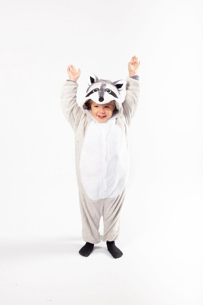 Onesie Grijze Wasbeer Pakje 98-104 Wasbeerpak Kostuum Grijs, Kinderen en Baby's, Carnavalskleding en Verkleedspullen, Nieuw, Ophalen of Verzenden