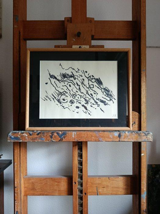 Jacques Germain (1915-2001) - Sans tire (Abstraction, Antiek en Kunst, Kunst | Schilderijen | Modern