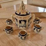 Drinkservies (6) - Steengoed - Rumtopf met 5 bekers, Antiek en Kunst