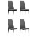 vidaXL Eetkamerstoelen 4 st stof lichtgrijs, Huis en Inrichting, Stoelen, Verzenden, Nieuw
