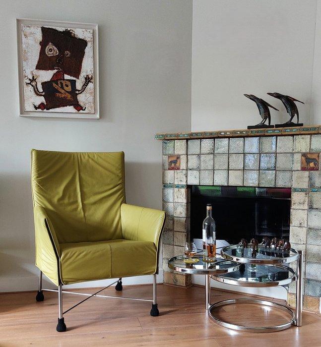 Leitmotiv - Bijzettafel - Double Swivel - metaal/glas, Antiek en Kunst, Antiek | Meubels | Stoelen en Sofa's