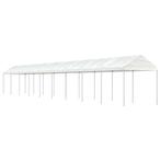 vidaXL Prieel met dak 20,07x2,28x2,69 m polyetheen wit, Verzenden, Nieuw
