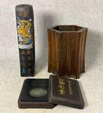 Brushpot, Inktsteen en Inktcake - China - Eind 20e eeuw