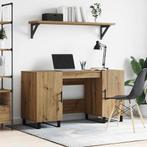 vidaXL Bureau artisanaal eikenkleurig 140 x 50 x 75 cm, Huis en Inrichting, Verzenden, Nieuw