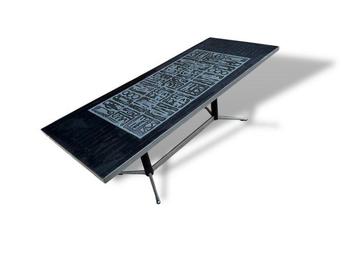 Table basse - Ardoise, Métal