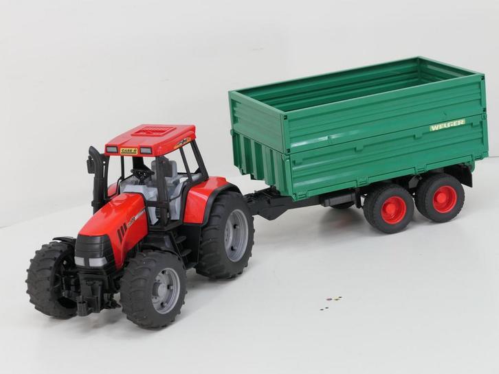 Schaal 1:16 Bruder 2096 tractor Case III CVX170 met Wilge..., Hobby en Vrije tijd, Modelauto's | Overige schalen, Gebruikt, Ophalen of Verzenden