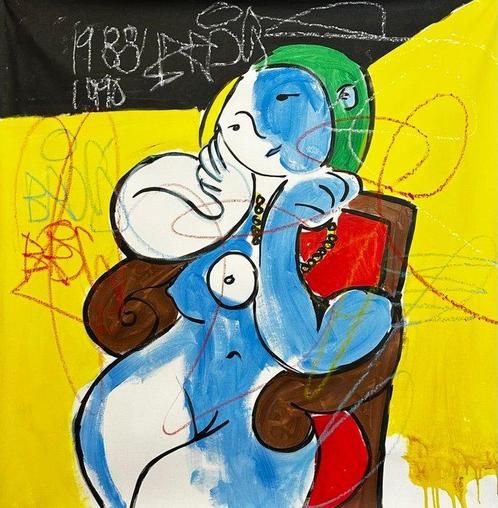 Freda People (1988-1990) - Super Rare Picasso Street Art, Antiek en Kunst, Kunst | Schilderijen | Modern