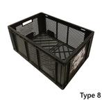 Kunststof krat 600x400x240mm zwart geperforeerd gebruikt, Zakelijke goederen, Landbouw | Werktuigen, Ophalen of Verzenden