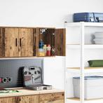 vidaXL Garage wandkast bewerkt hout oud hout, Verzenden