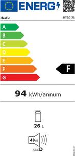 Mestic MTEC-28 Koelbox Thermo-elektrisch - Koelt tot 20 °C, Caravans en Kamperen, Nieuw