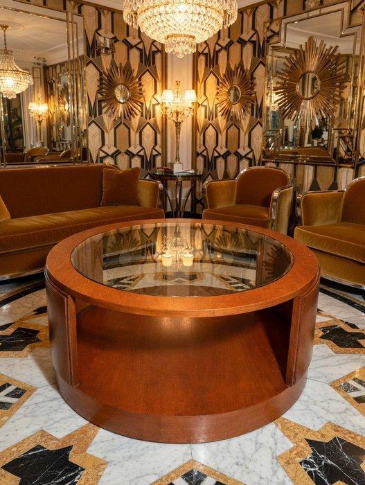 Salontafel - Glas, Metaal - Art Deco, Antiquités & Art, Art | Objets design