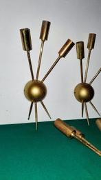 Sputnik - Wandkandelaar (5) - Verguld messing, Legering, Antiek en Kunst