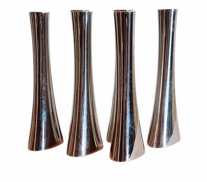 Sambonet - Centro Stile Sambonet - Vaas (6) - Bamboo - Staal, Antiek en Kunst, Antiek | Meubels | Stoelen en Sofa's