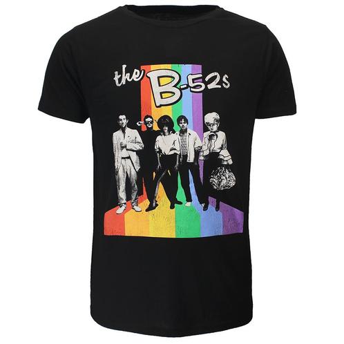 The B-52’s Rainbow Band Photo T-Shirt - Officiële, Kleding | Heren, T-shirts