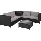 tectake Wicker lounge Siena - zwart / grijs, Verzenden, Nieuw