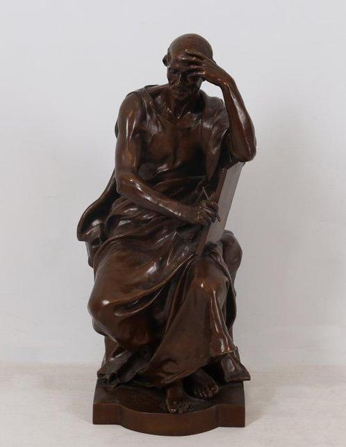Ferdinand Barbedienne - Paul Dubois (1829-1905) - Sculpture,, Antiek en Kunst, Antiek | Keramiek en Aardewerk
