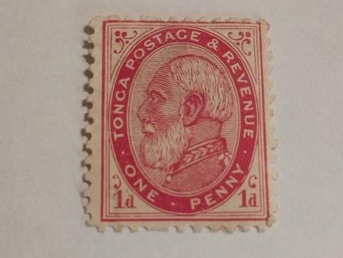 Tonga 1886 - 1p roos - 500€ N°1(B) (Yvert & Tellier, Postzegels en Munten, Postzegels | Europa | UK