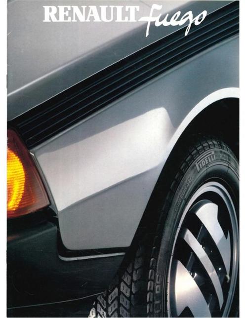 1982 RENAULT FUEGO BROCHURE NEDERLANDS, Boeken, Auto's | Folders en Tijdschriften, Ophalen of Verzenden