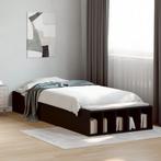 vidaXL Bedframe bewerkt hout zwart 90x200 cm, Huis en Inrichting, Slaapkamer | Bedden, Verzenden, Nieuw