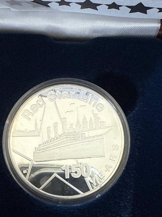 België. 20 Euro 2022 150 jaar Red Star Line Proof (Zonder, Postzegels en Munten, Munten | Europa | Euromunten