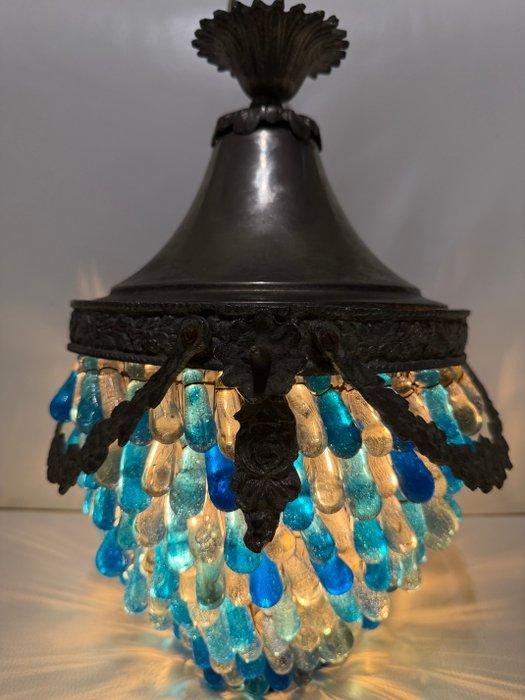 Murano - Plafondlamp - Zilverbrons, Muranoglas - Empire, Antiek en Kunst, Antiek | Overige Antiek