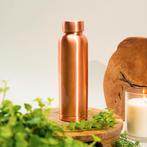 Puur koperen waterfles glad ± 950 ml (zware uitvoering), Ophalen of Verzenden, Nieuw