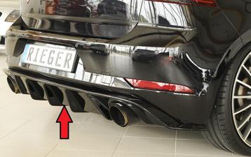 GTI Look Diffuser voor Volkswagen Golf 7.5 Facelift / R line, Ophalen of Verzenden