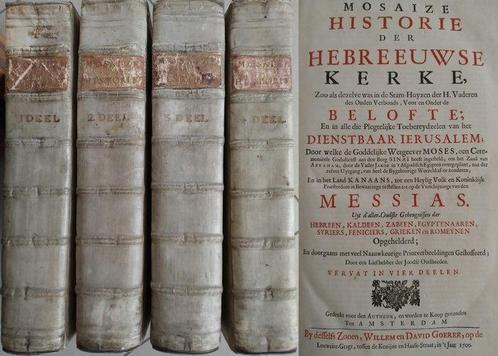 Willem Goeree - Mosaize Historie der Hebreeuwse Kerke - 1700, Antiquités & Art, Antiquités | Livres & Manuscrits