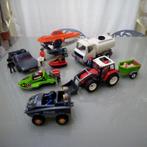 Playmobil - Sous-marin, tracteur avec remorque, voiture de