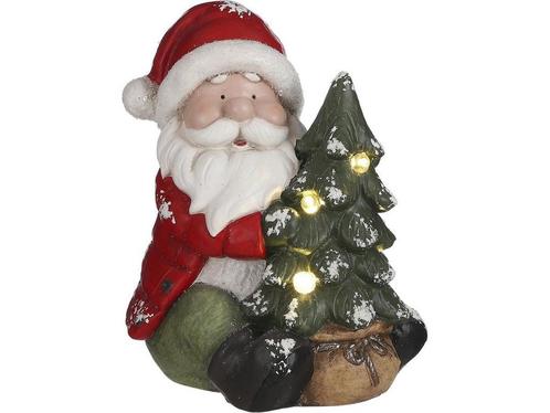 House of Seasons Kerstman Kerstbeeld met Verlichting - L22,5, Huis en Inrichting, Woonaccessoires | Overige, Nieuw, Verzenden