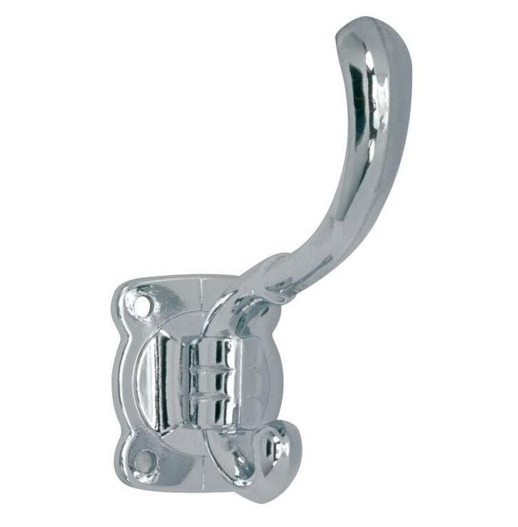 Hoedhaak Ross glans nikkel, Huis en Inrichting, Woonaccessoires | Kapstokken, Nieuw, Overige materialen