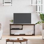 vidaXL Tv-meubel 103x38x46,5 cm bewerkt hout staal bruin, Huis en Inrichting, Verzenden, Nieuw