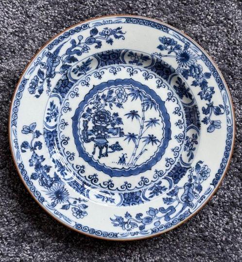 Fijn Blauw Wit Bord - Bord - Zeldzaam Blauw Wit Bord -, Antiek en Kunst, Antiek | Overige Antiek
