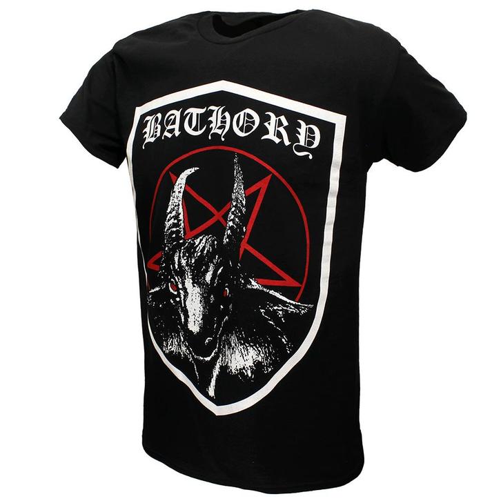 Bathory Shield T-Shirt - Officiële Merchandise, Kleding | Heren, T-shirts