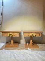Kast - Hout - Twee vintage nachtkastjes