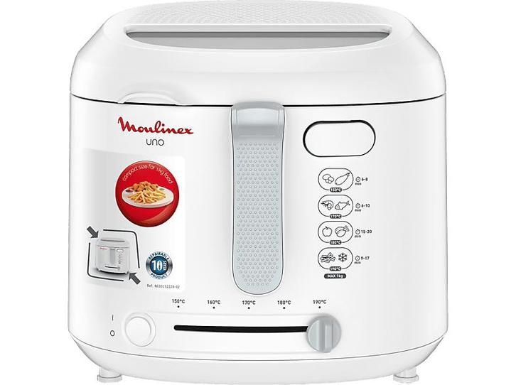 Moulinex -  Friteuse  - Wit, Elektronische apparatuur, Airfryers, Nieuw, 1000 t/m 1499 gram, Verzenden