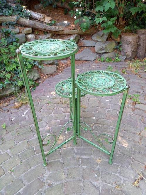 Large 3 Level Plant Stand - Support - Métal, Antiek en Kunst, Curiosa en Brocante