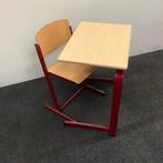 Tweedehands complete school set Eromes van 10 stuks tafels +, Huis en Inrichting, Stoelen, Gebruikt, Hout, Vijf, Zes of meer stoelen