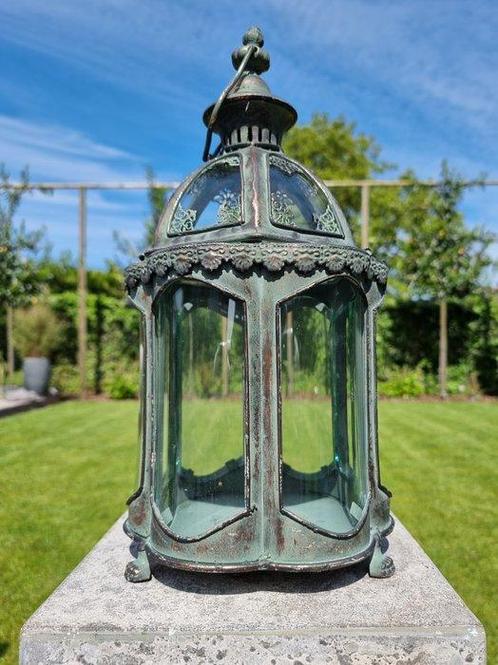 Kaarsenhouder - Glas, metal, Antiek en Kunst, Curiosa en Brocante