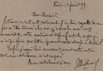 Joris-Karl Huysmans - Carte lettre autographe signée -, Nieuw
