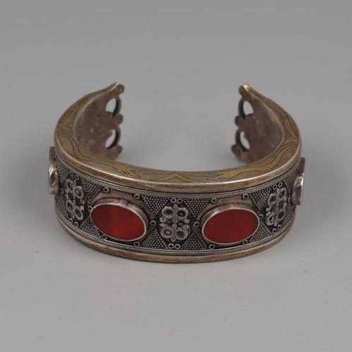 Bracelet Tekké - Argent - Turkménistan - seconde moitié du, Antiquités & Art, Art | Art non-occidental