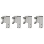 vidaXL Bypassbeugels schuurdeur 4 st voor ronde rails, Doe-het-zelf en Bouw, Verzenden, Nieuw