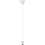 Stoffen Witte LED Hanglamp met E27 fitting - Compacte LED la, Huis en Inrichting, Verzenden, Nieuw