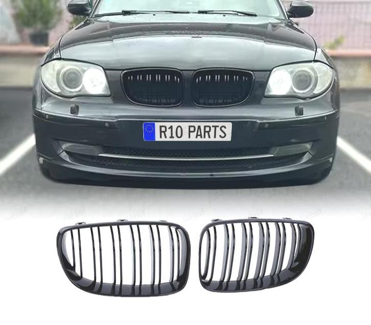 CALANDRES BMW E87 E82 E88 07-11 LOOK M NOIR BRILLANT, Auto-onderdelen, Carrosserie, Verzenden